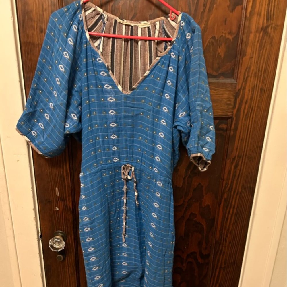 Ace and Jig Blue Reversible Dress: Xtra Large